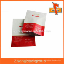 Impression personnalisée OEM Sac à papier en aluminium / 3 coussin d&#39;étanchéité côté épilation sac de masque facial en Chine
